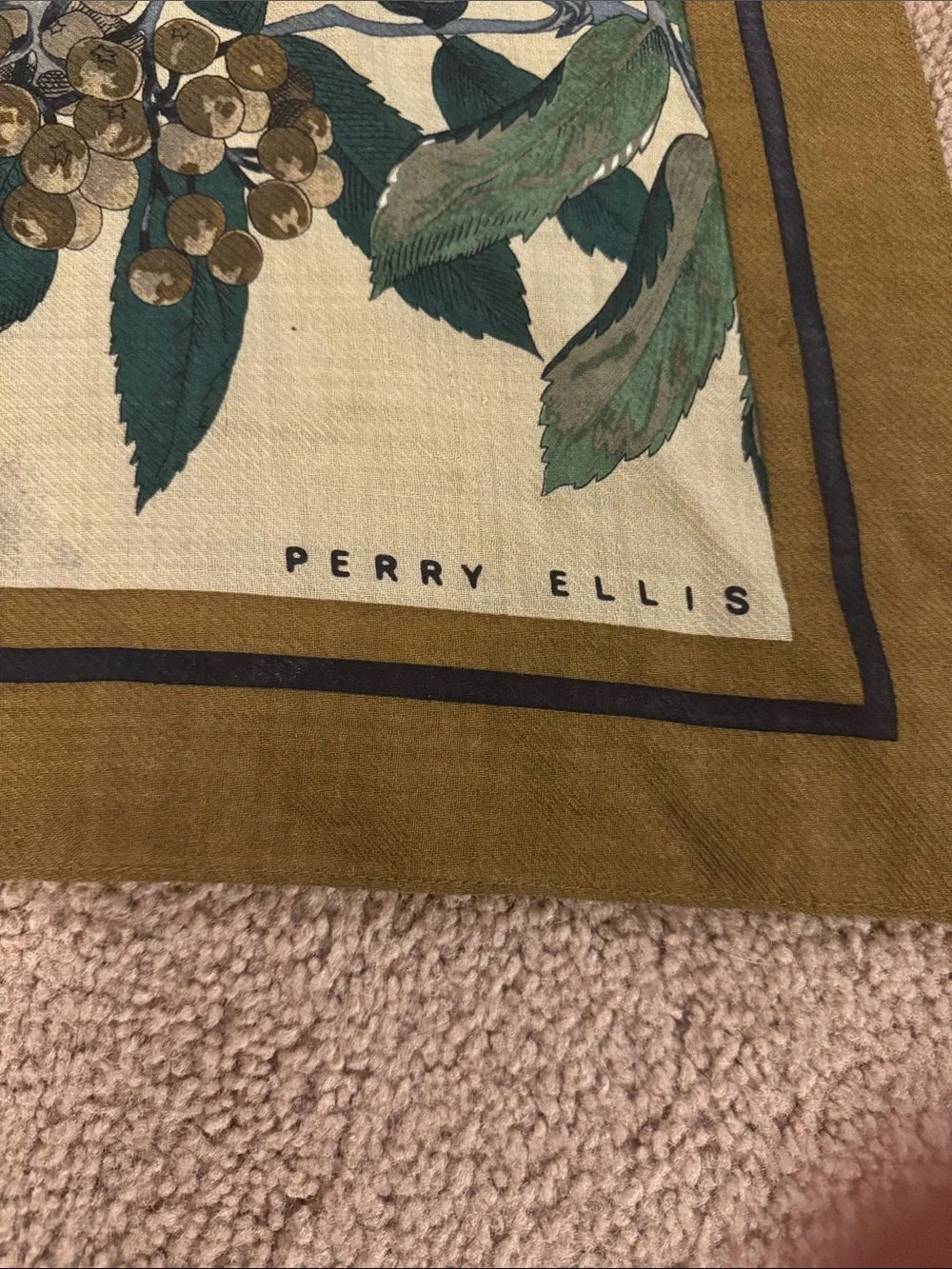 Perry Ellis Botanical Bird Scarf